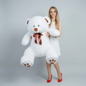 плюшевый мишка 150 см белый2